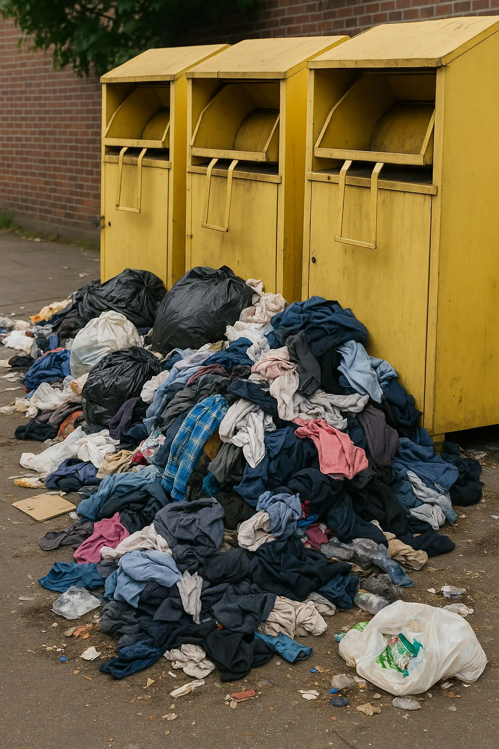 Altkleidercontainer Müllkippe
